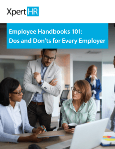 Employee handbook do's and don'ts