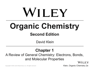 ch01 Klein Organic Chemistry 2e Chapter 1