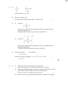 1.3 Moles, Equations and Qualitative MS