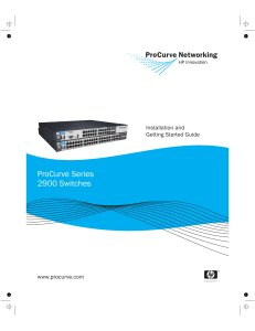 HP Procurve 2900-switch-Basic Installation Guide