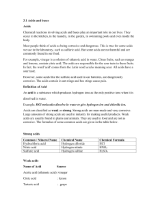 acids and bases