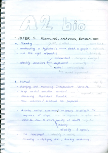 A2 Biology Handwritten Notes (All in one)