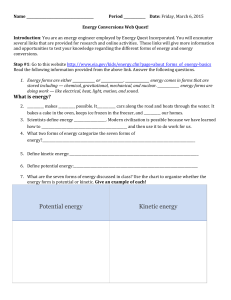 chem energy webquest