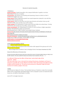 Revision for Spatial Inequality