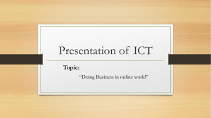 Presentation of ICT