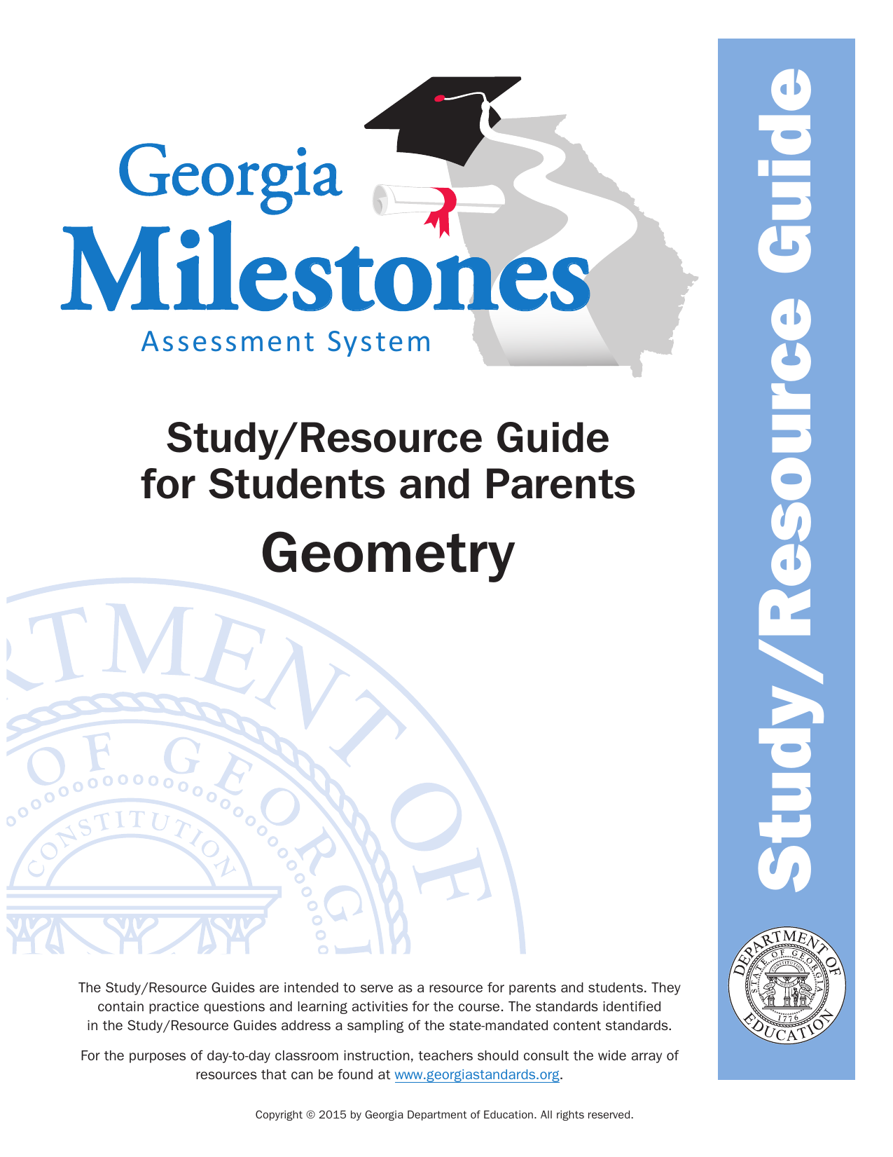 Geometry Study Guide And Rubrics