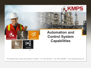 Automation and control system capabilities