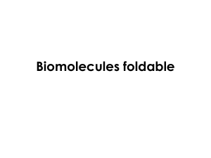 biomolecules foldable 