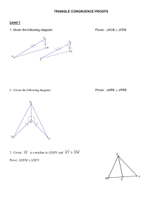 Triangle Congruence Proofs 2