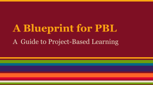 A Blueprint for PBL