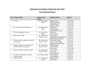 List of Students Project Title & Supervisor 14-CP