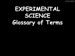 EXPERIMENTAL SCIENCE REVISION