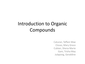 Introduction to Organic Compounds