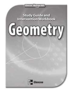 Glencoe Geometry Study Guide and Intervention Workbook