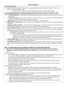 Property Law Summary 