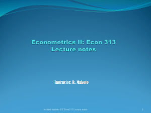 lecture notes Limited Dependent Econometrics II