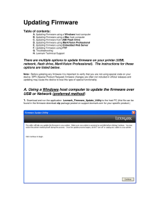 README Updating firmware