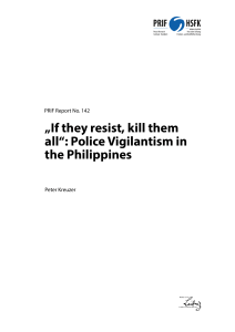 Kreuzer, If they resist, kill them all: Police Vigilantism in the Philippines