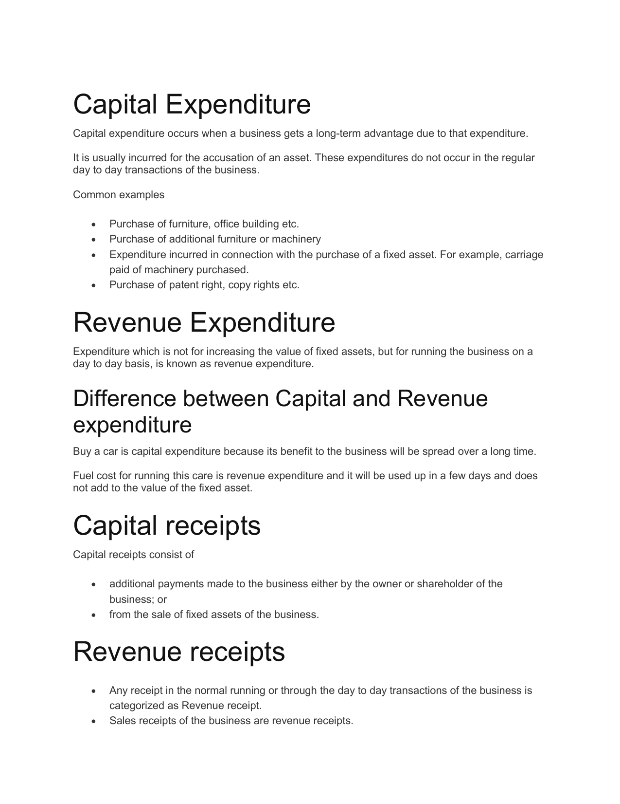 difference between revenue and expenditure