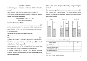 Titration