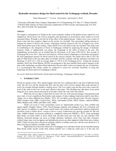 Munyaneza et al 2013 Flood control in Nyabugogo-Rwanda