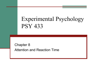 Experimental Psychology CH8