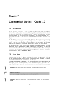 7 Geometrical Optics