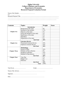 Research Evaluation format