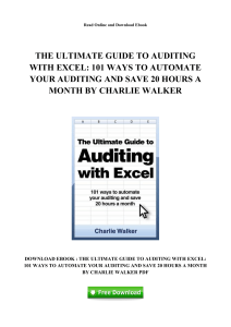 the-ultimate-guide-to-auditing-with-excel-101-ways-to-automate-your-auditing-and-save-20-hours-a-month-by-charlie-walker