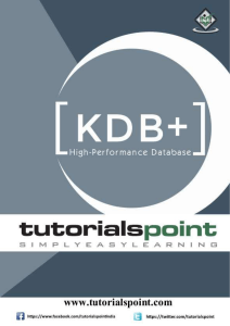 kdbplus tutorial
