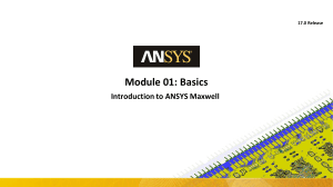 Maxwell-Intro 17.0 M01 Basics