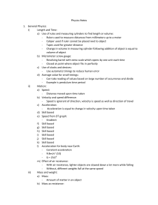 Physics Notes: General Physics, Motion, Energy & More