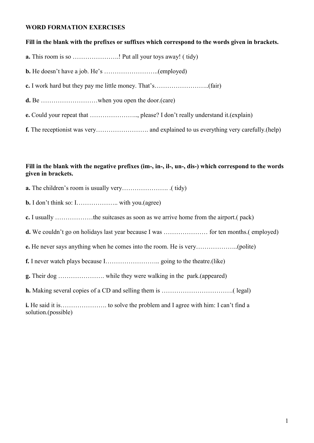 Word formation prefixes. Word formation negative prefixes exercises. Word formation prefixes exercises. Word formation exercises. Word formation Worksheets.