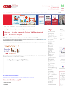 How can I describe a graph  IELTS writing task Part 1   St George International