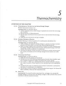 5. Thermochemistry