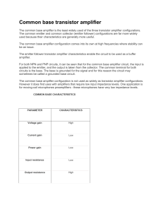 common base transistor