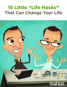 15 Little Life Experiments that will change your life