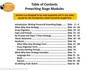 1.WritingProcess.Prewriting