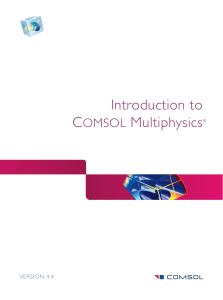 IntroductionToCOMSOLMultiphysics