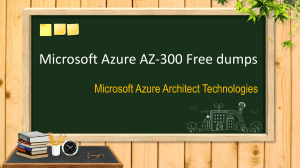 Microsoft Azure AZ-300 exam dumps