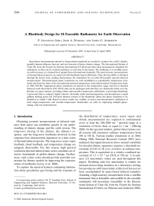 A Blackbody Design for SI-Traceable Radiometry for Earth Observation