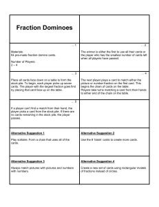 Dominoes - Fractions v1