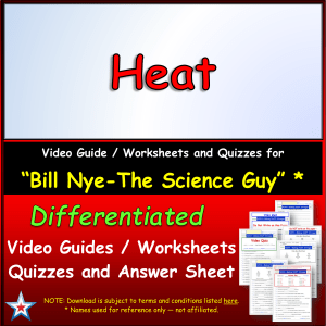 Bill Nye Video Guide (Heat)