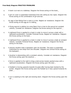 Free Body Diagram Practice Problems