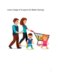 Learn Usage of Coupons for Better Savings