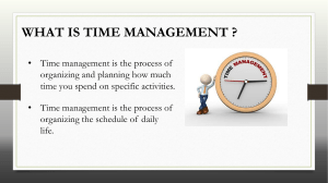TIME MANAGEMENT