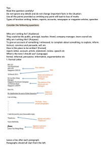 O level Tips letters