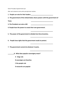 Seven Principles of government quiz