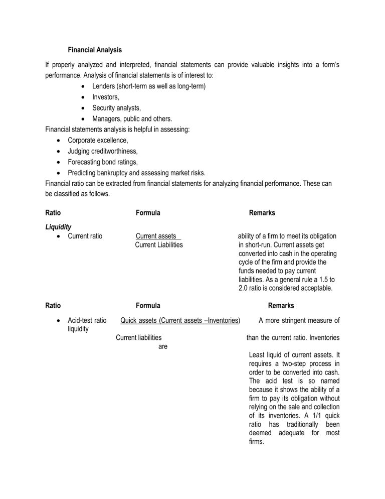 Financial Analysis Pdf Example