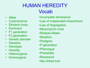 HUMAN HEREDITY